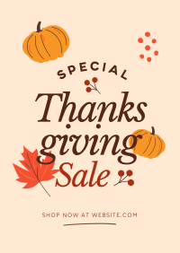 Thanksgiving Sale Poster Image Preview