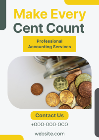 Make Every Cent Count Poster Design