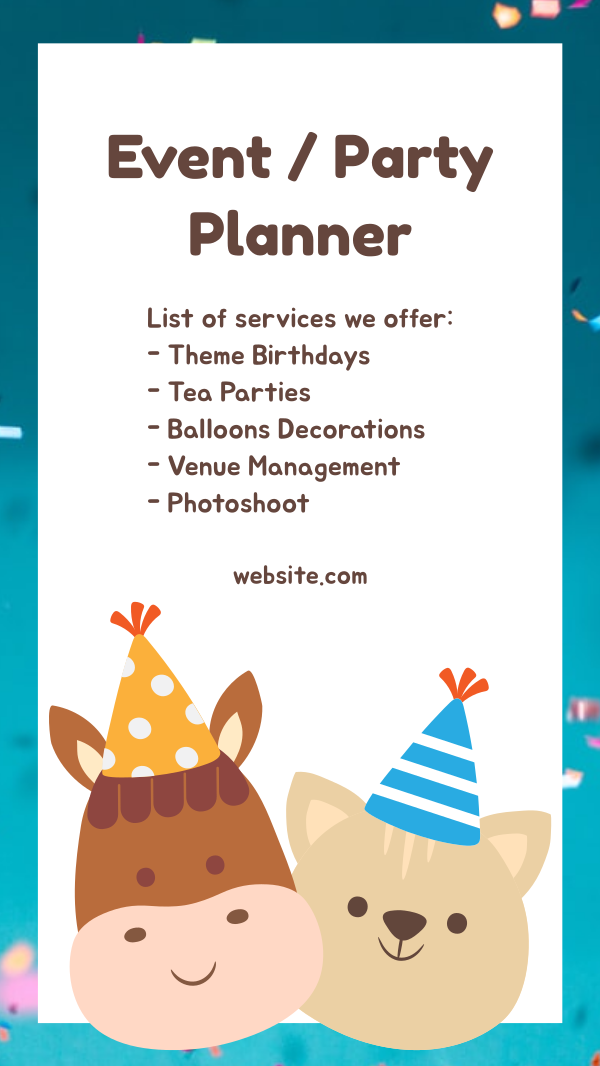 Kids Party Instagram Story Design Image Preview
