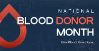 Blood Donor Month Facebook Ad Preview