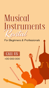 Music Instrument Rental Facebook Story Design
