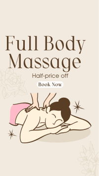 Body Massage Promo Instagram Story Design