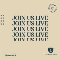 Live Repeat Instagram Post Design Image Preview