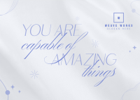 You Are Amazing Postcard Image Preview