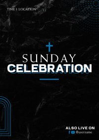Sunday Celebration Poster Design