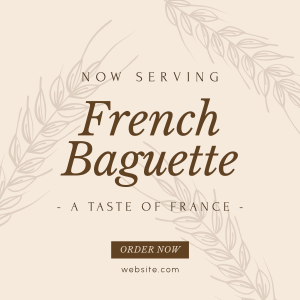 Classic French Baguette Instagram post Image Preview