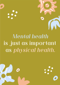 Minimalist Mental Health Quote Flyer Preview