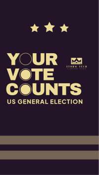 Vote Matters TikTok Video Design