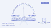 Bastille Day reads Facebook Event Cover Design