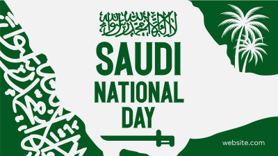 Saudi National Day Facebook event cover Image Preview