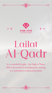 Peaceful Lailat Al-Qadr Instagram story Image Preview