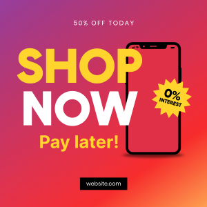 Shop Now Gradient Instagram post Image Preview