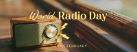 Radio Day Analog Facebook Cover Design