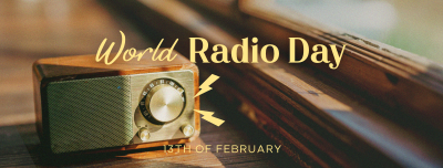 Radio Day Analog Facebook cover Image Preview