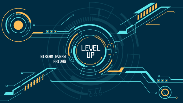 Level Up Gamer YouTube Banner Design Image Preview