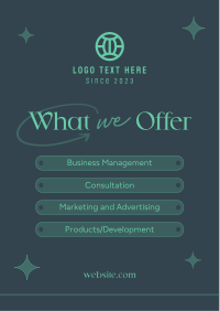 Business Services List Flyer Design