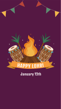 Happy Lohri Facebook Story Image Preview