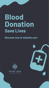 Blood Bag Donation Facebook story Image Preview