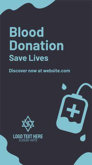 Blood Bag Donation Facebook story