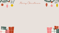 DIY Christmas Gifts Zoom Background Design