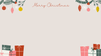 DIY Christmas Gifts Zoom Background Image Preview