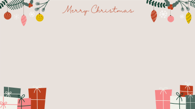 DIY Christmas Gifts Zoom Background Image Preview