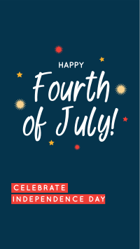 Sparkling Fourth of July Instagram story Image Preview