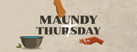 Maundy Thursday Cleansing Facebook Cover Design