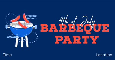 Come at Our 4th of July BBQ Party  Facebook ad Image Preview
