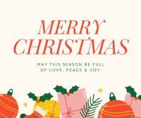 Merry Christmas Facebook Post Design
