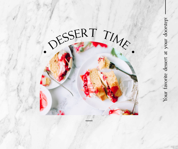 Dessert Time Delivery Facebook Post Design Image Preview