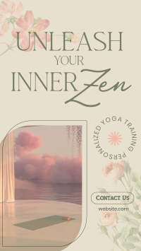 Yoga Floral Zen YouTube short Image Preview