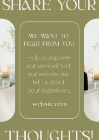 Spa Customer Feedback Poster Image Preview
