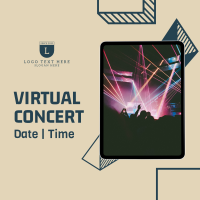 Virtual Concert Invitation Instagram post Image Preview