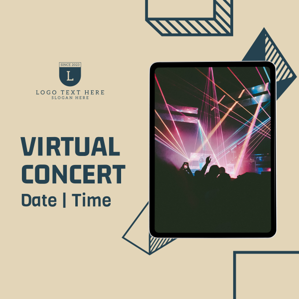 Virtual Concert Invitation Instagram Post Design Image Preview