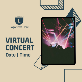 Virtual Concert Invitation Instagram post