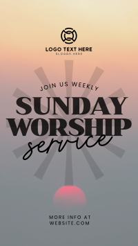 Sunday Worship Instagram story Image Preview