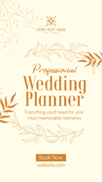 Wedding Planner Services Facebook Story Design