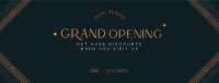 Art Deco Grand Opening Facebook cover Image Preview