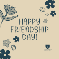 Floral Friendship Day Instagram post Image Preview