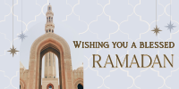 Greeting Ramadan Arch Twitter post Image Preview