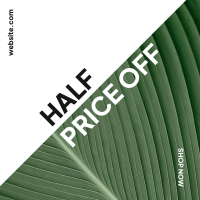 Half Price Plant Instagram Post Design