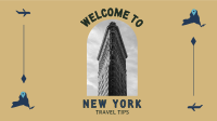 New York Travel  Facebook Event Cover Design