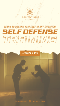 Self Defense Training Class TikTok Video Design