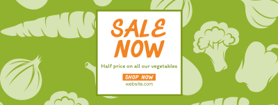 Vegetable Supermarket Facebook cover Image Preview