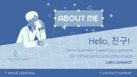 About Me Illustration Video Image Preview