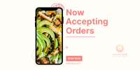 Food Delivery App  Twitter post Image Preview
