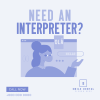 Modern Interpreter Instagram Post Design