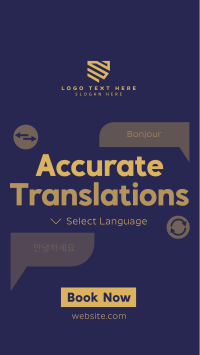 Modern Translation Service TikTok Video Design