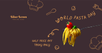 World Pasta Day Doodle Facebook ad Image Preview